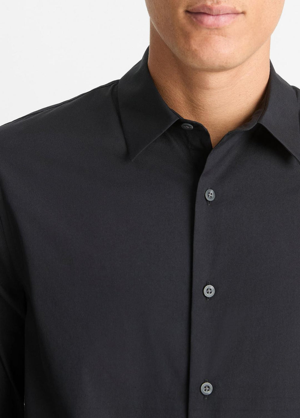 Stretch-Cotton Poplin Shirt in Long Sleeve | Vince for sale