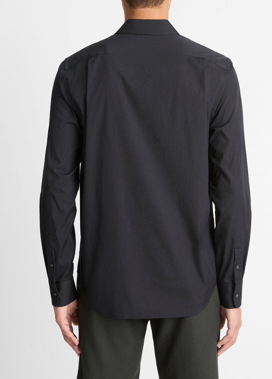 Stretch-Cotton Poplin Shirt in Long Sleeve | Vince for sale