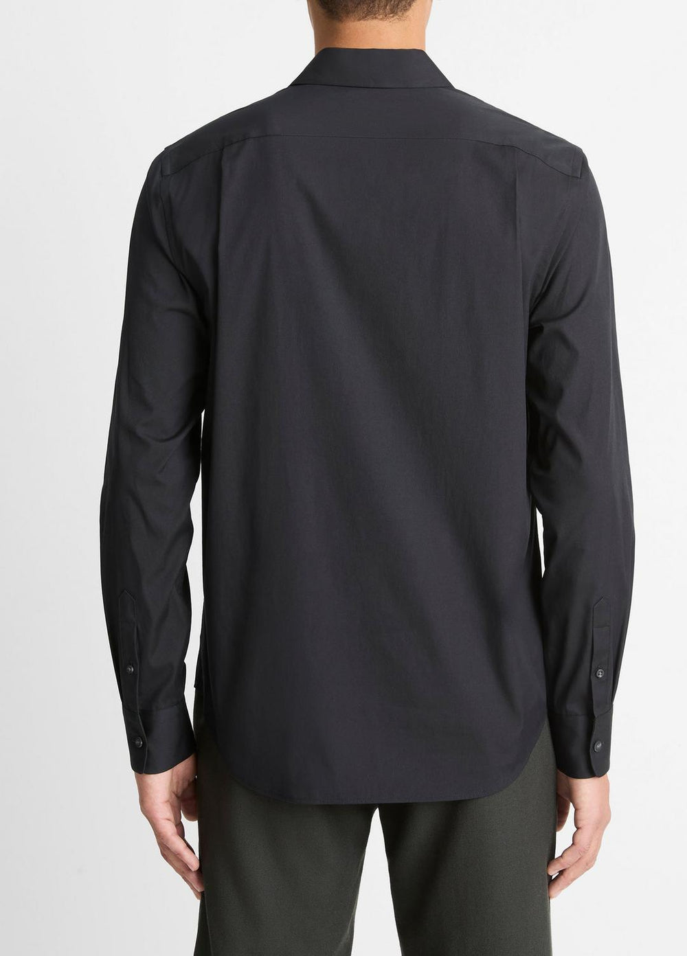 Stretch-Cotton Poplin Shirt in Long Sleeve | Vince for sale