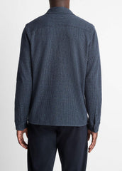 Houndstooth Cotton-Blend Button-Front Shirt in Long Sleeve | Vince discount