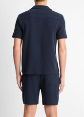 Cotton Bouclé Cabana Shirt in Short Sleeve | Vince outlet