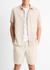 Linen Short-Sleeve Shirt in Short Sleeve | Vince sale