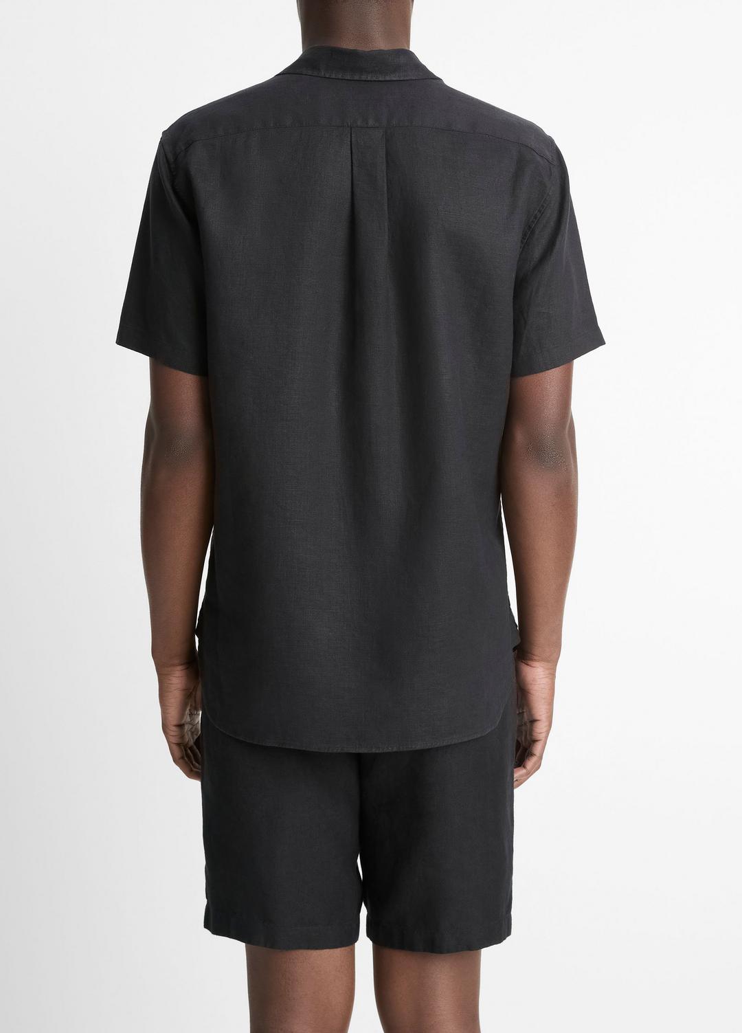 Linen Short-Sleeve Shirt in Short Sleeve | Vince discount
