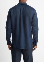 Linen Long-Sleeve Shirt in Long Sleeve | Vince sale