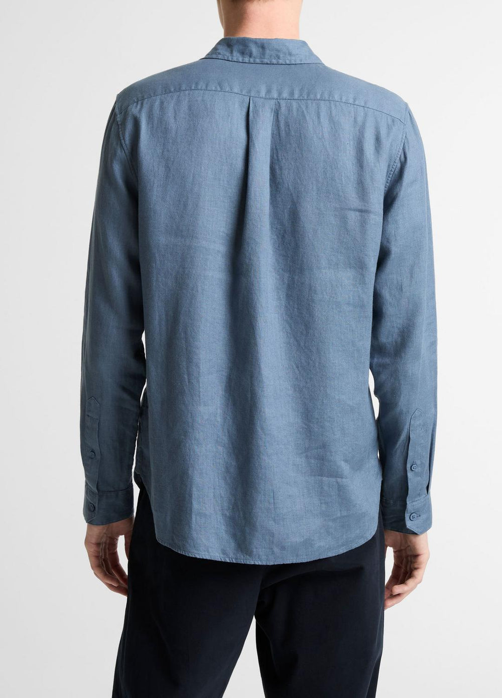 Linen Long-Sleeve Shirt in Long Sleeve | Vince for sale