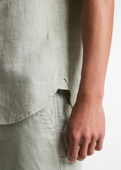 Linen Short-Sleeve Shirt in Long Sleeve | Vince US