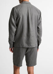 Linen Garage Shirt  in Long Sleeve | Vince Online