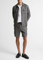 Linen Garage Shirt  in Long Sleeve | Vince Online