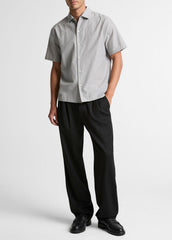 Cotton Short-Sleeve Button-Front Shirt  in Short Sleeve | Vince discount