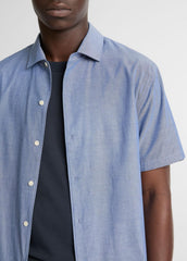 Cotton Short-Sleeve Button-Front Shirt  in Short Sleeve | Vince near me