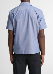 Cotton Short-Sleeve Button-Front Shirt  in Short Sleeve | Vince near me