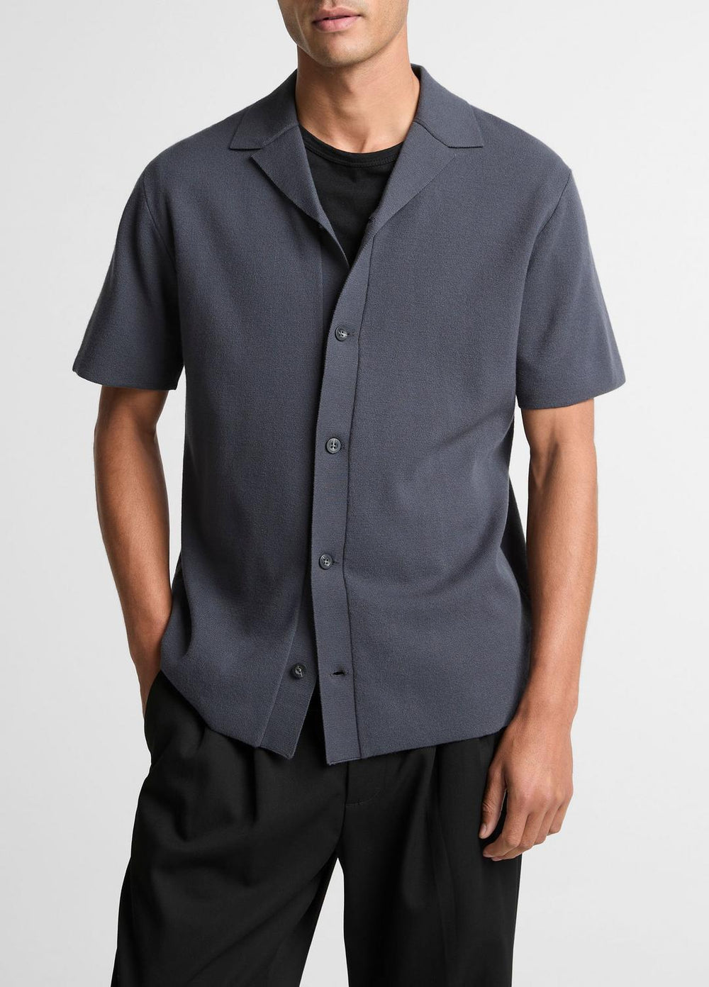 Merino Wool Cabana Shirt  in Short Sleeve | Vince sale