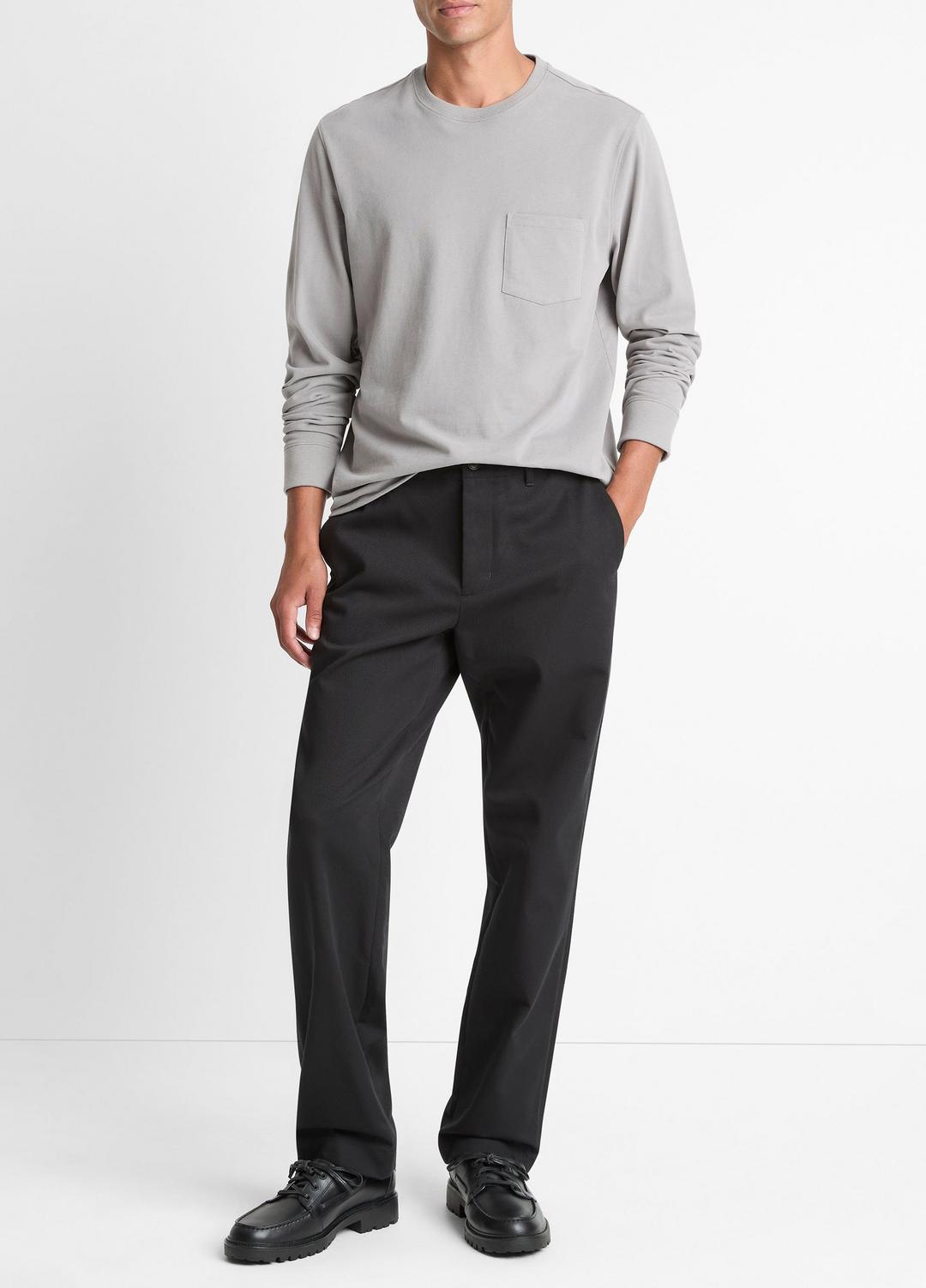 Sueded Jersey Long-Sleeve Pocket T-Shirt in Long Sleeve | Vince discount