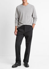 Sueded Jersey Long-Sleeve Pocket T-Shirt in Long Sleeve | Vince discount