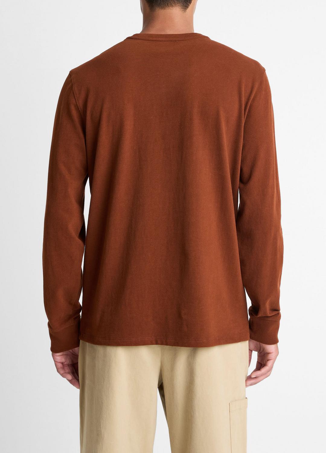Sueded Jersey Long-Sleeve Pocket T-Shirt in Long Sleeve | Vince sale