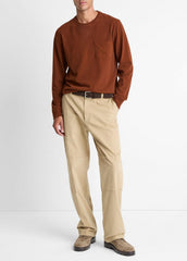Sueded Jersey Long-Sleeve Pocket T-Shirt in Long Sleeve | Vince sale