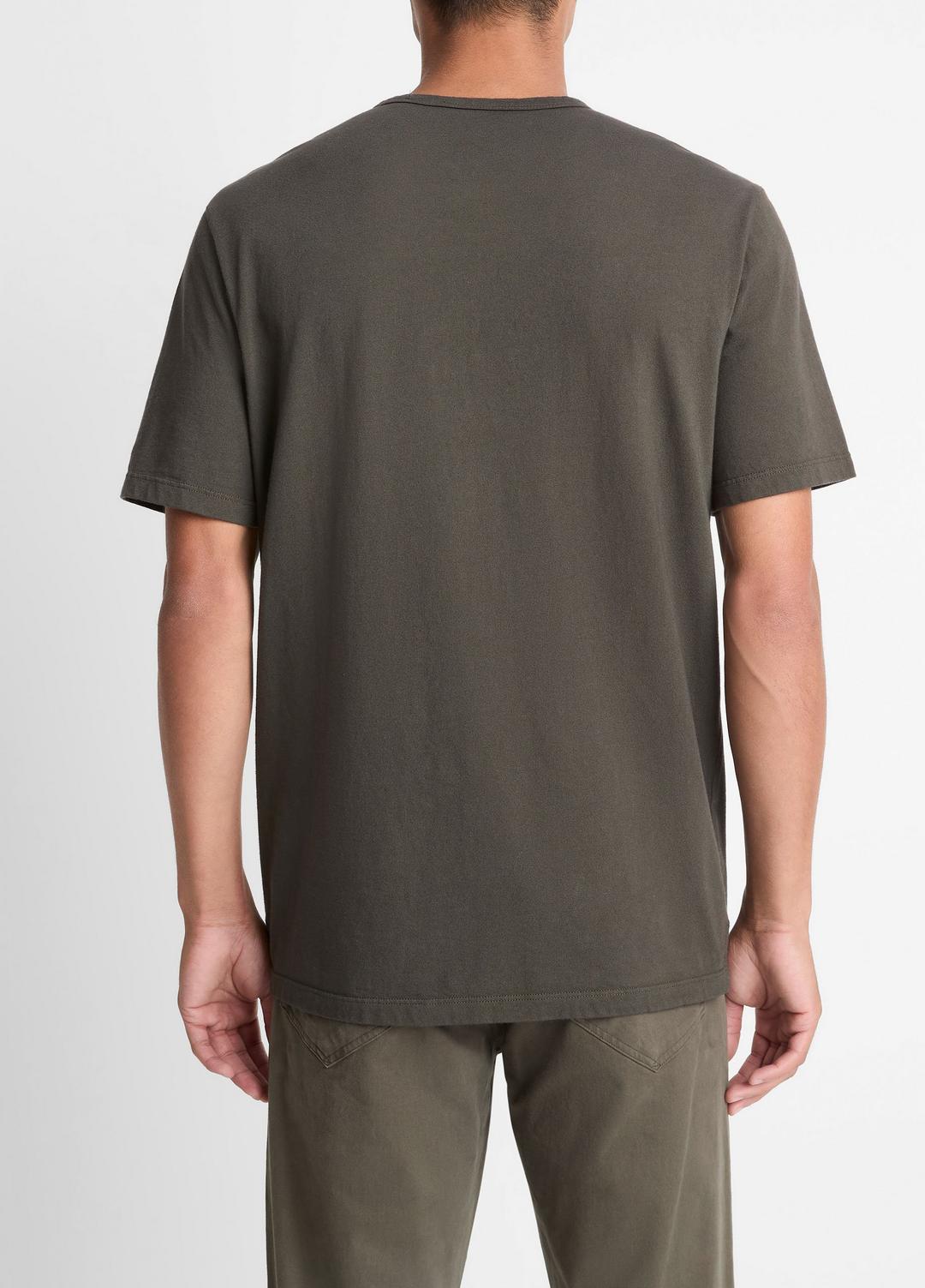 Garment Dye Cotton T-Shirt in Short Sleeve | Vince for sale