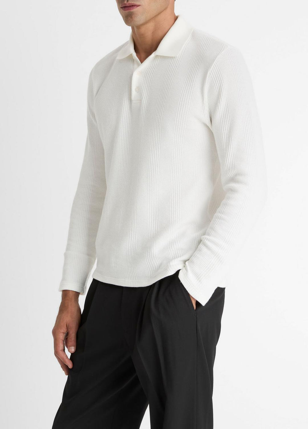 Variegated Cotton Polo Shirt in Henleys & Polos | Vince on sale