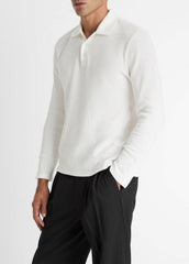 Variegated Cotton Polo Shirt in Henleys & Polos | Vince on sale