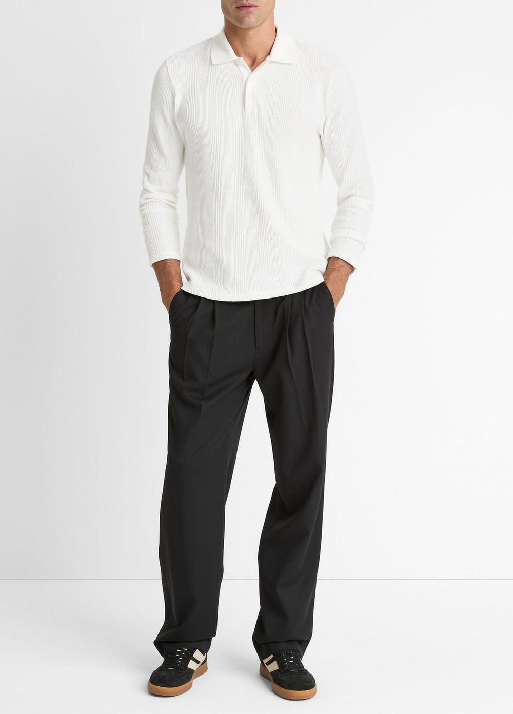 Variegated Cotton Polo Shirt in Henleys & Polos | Vince on sale