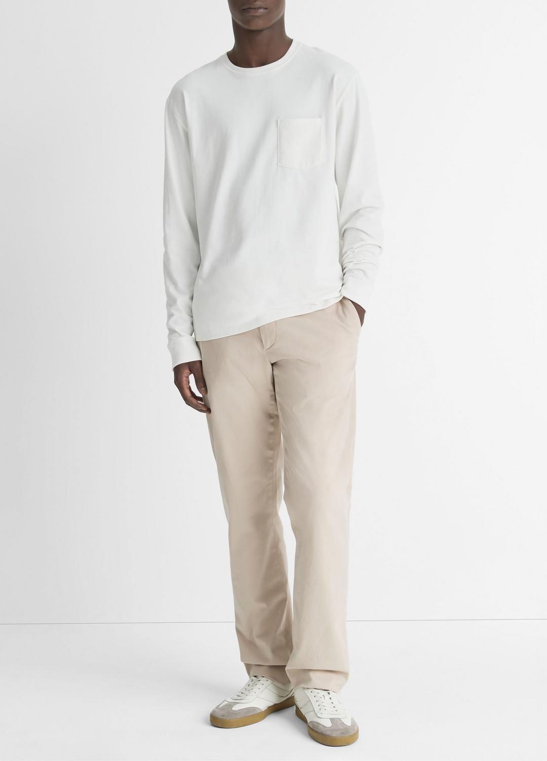 Sueded Jersey Long-Sleeve Pocket T-Shirt in Long Sleeve | Vince discount