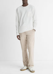 Sueded Jersey Long-Sleeve Pocket T-Shirt in Long Sleeve | Vince discount