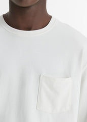 Sueded Jersey Long-Sleeve Pocket T-Shirt in Long Sleeve | Vince discount