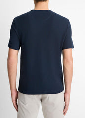 Pima Cotton Piqué Crew Neck T-Shirt in Short Sleeve | Vince near me
