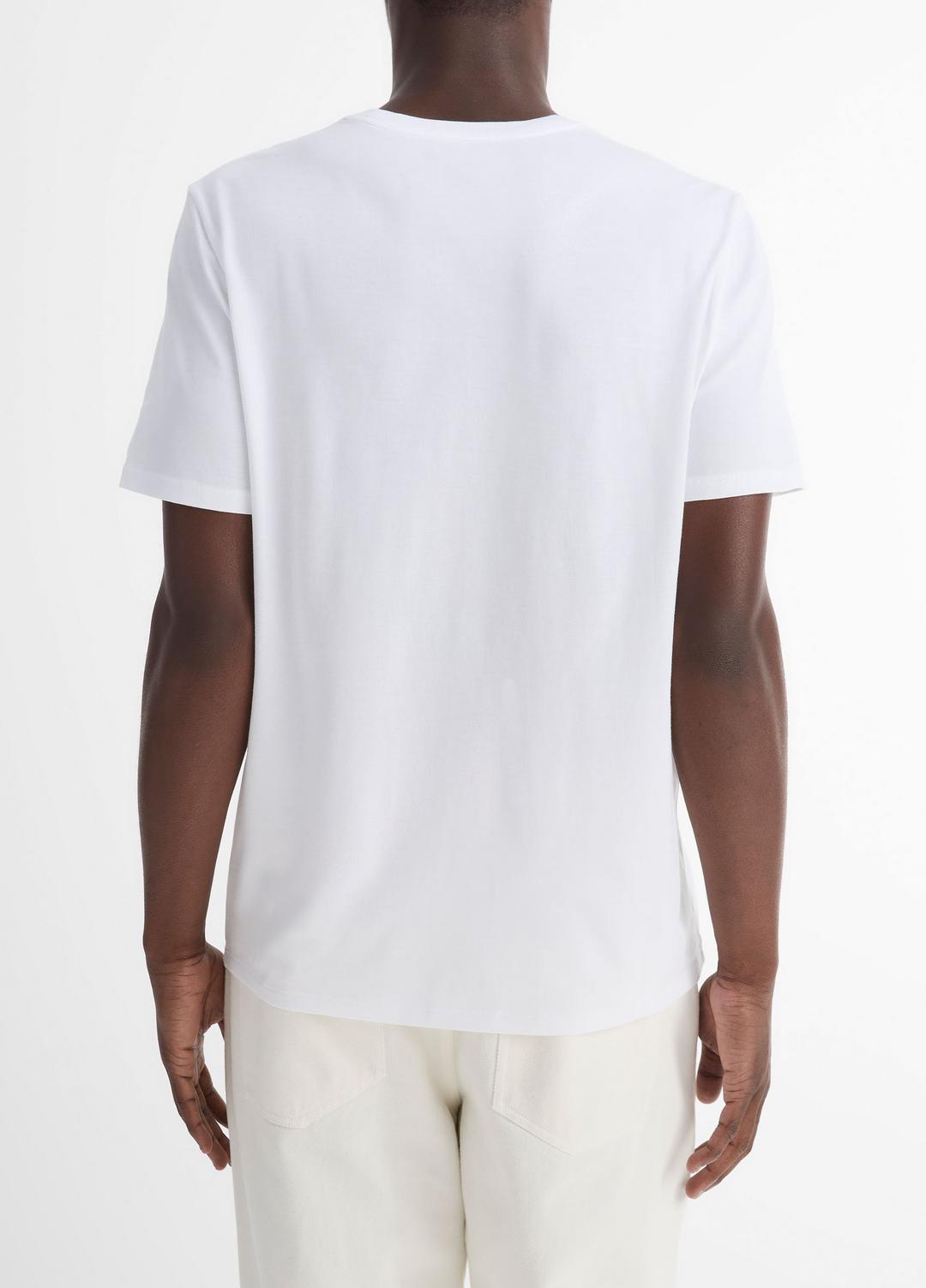 Pima Cotton Crew Neck T-Shirt in Short Sleeve | Vince outlet