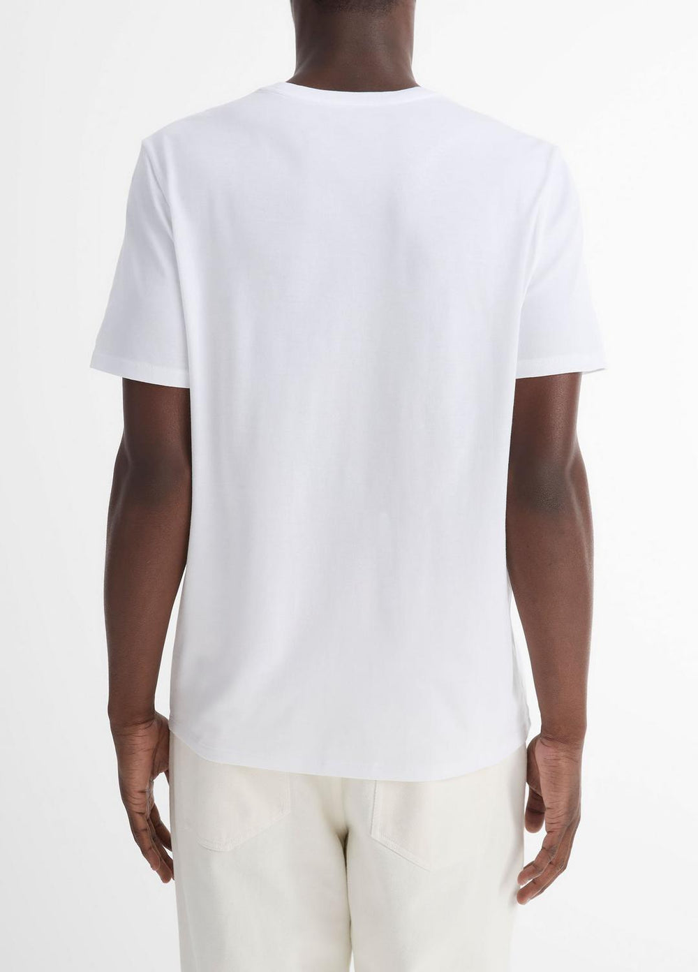 Pima Cotton Crew Neck T-Shirt in Short Sleeve | Vince outlet