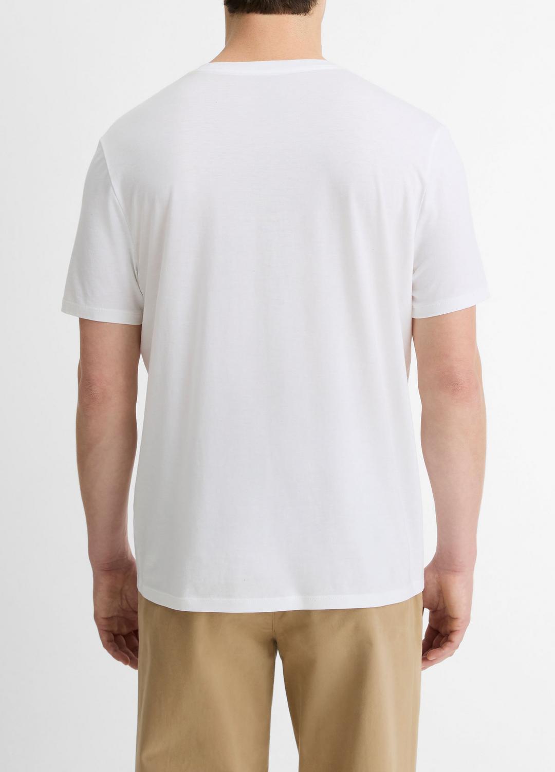 Pima Cotton V-Neck T-Shirt in Short Sleeve | Vince on sale