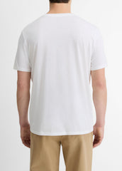 Pima Cotton V-Neck T-Shirt in Short Sleeve | Vince on sale
