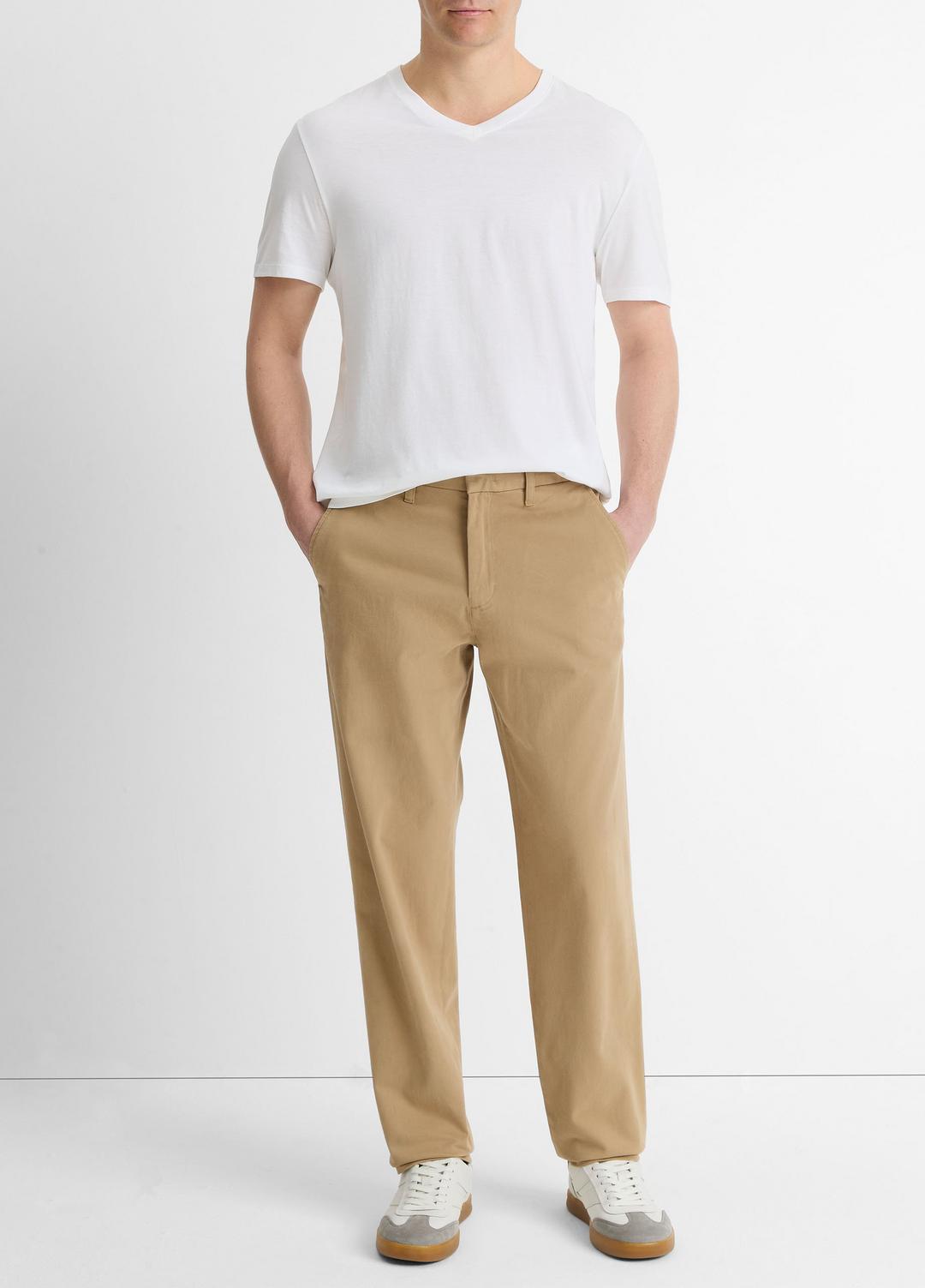 Pima Cotton V-Neck T-Shirt in Short Sleeve | Vince on sale