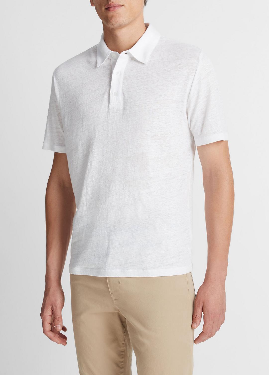 Linen Polo Shirt in Henleys & Polos | Vince Online