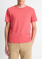 Garment Dye Cotton T-Shirt in Short Sleeve | Vince near me