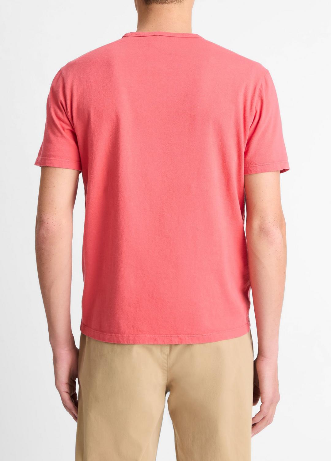 Garment Dye Cotton T-Shirt in Short Sleeve | Vince near me