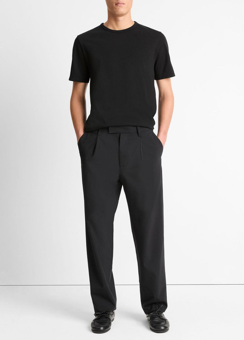 Garment Dye Cotton T-Shirt in Short Sleeve | Vince outlet