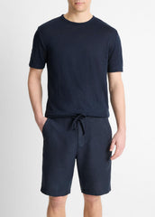 Linen Crew Neck T-Shirt in Short Sleeve | Vince sale