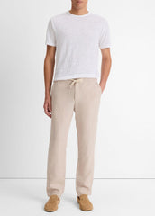 Linen Crew Neck T-Shirt in Short Sleeve | Vince for sale