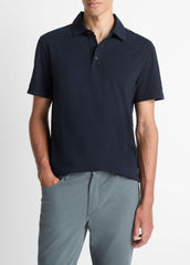 Garment Dye Cotton Polo Shirt in Henleys & Polos | Vince Online