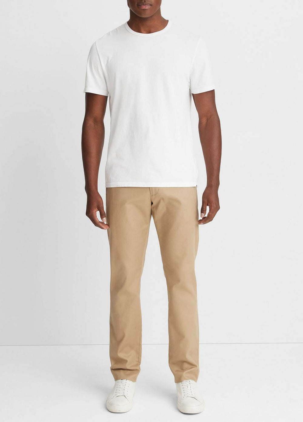 Garment Dye Cotton T-Shirt in Short Sleeve | Vince discount