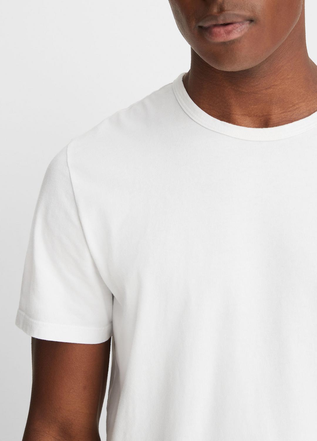 Garment Dye Cotton T-Shirt in Short Sleeve | Vince discount