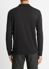 Milano Pima Cotton-Blend Johnny-Collar Shirt in Long Sleeve | Vince near me