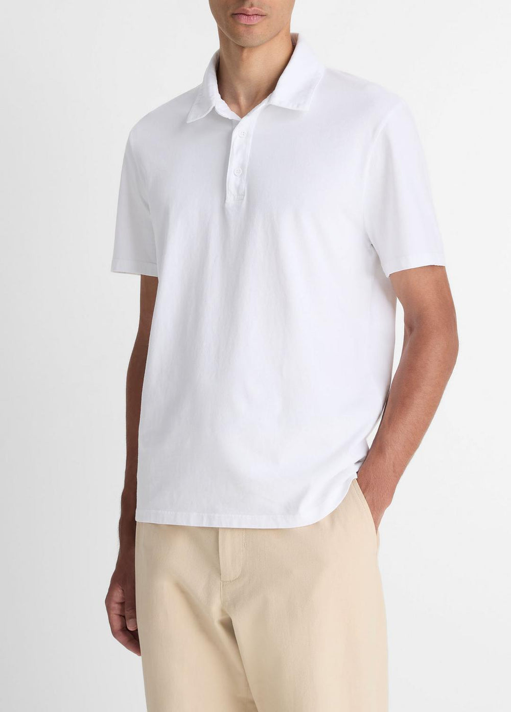 Garment Dye Cotton Polo Shirt in Henleys & Polos | Vince outlet