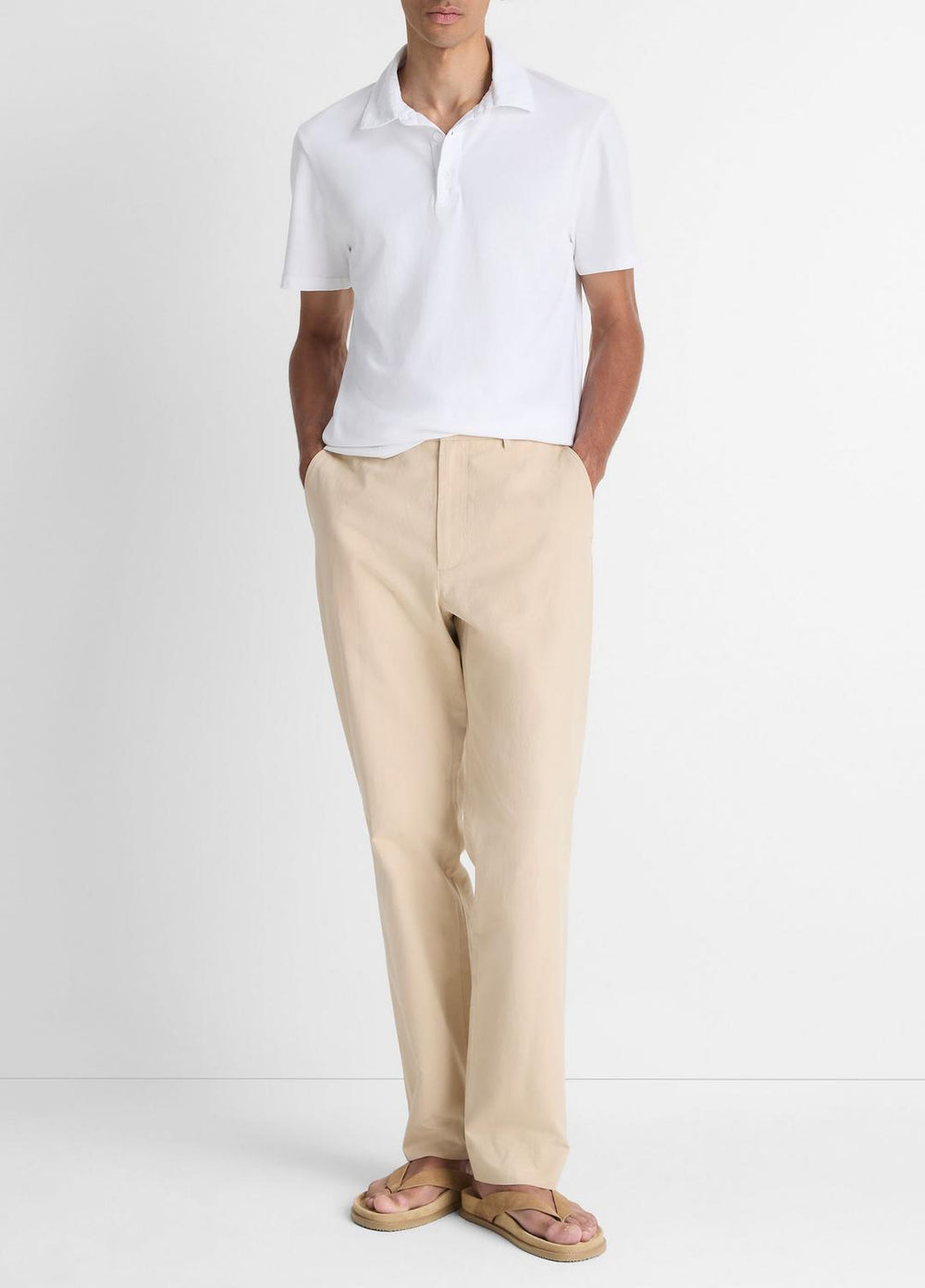 Garment Dye Cotton Polo Shirt in Henleys & Polos | Vince outlet