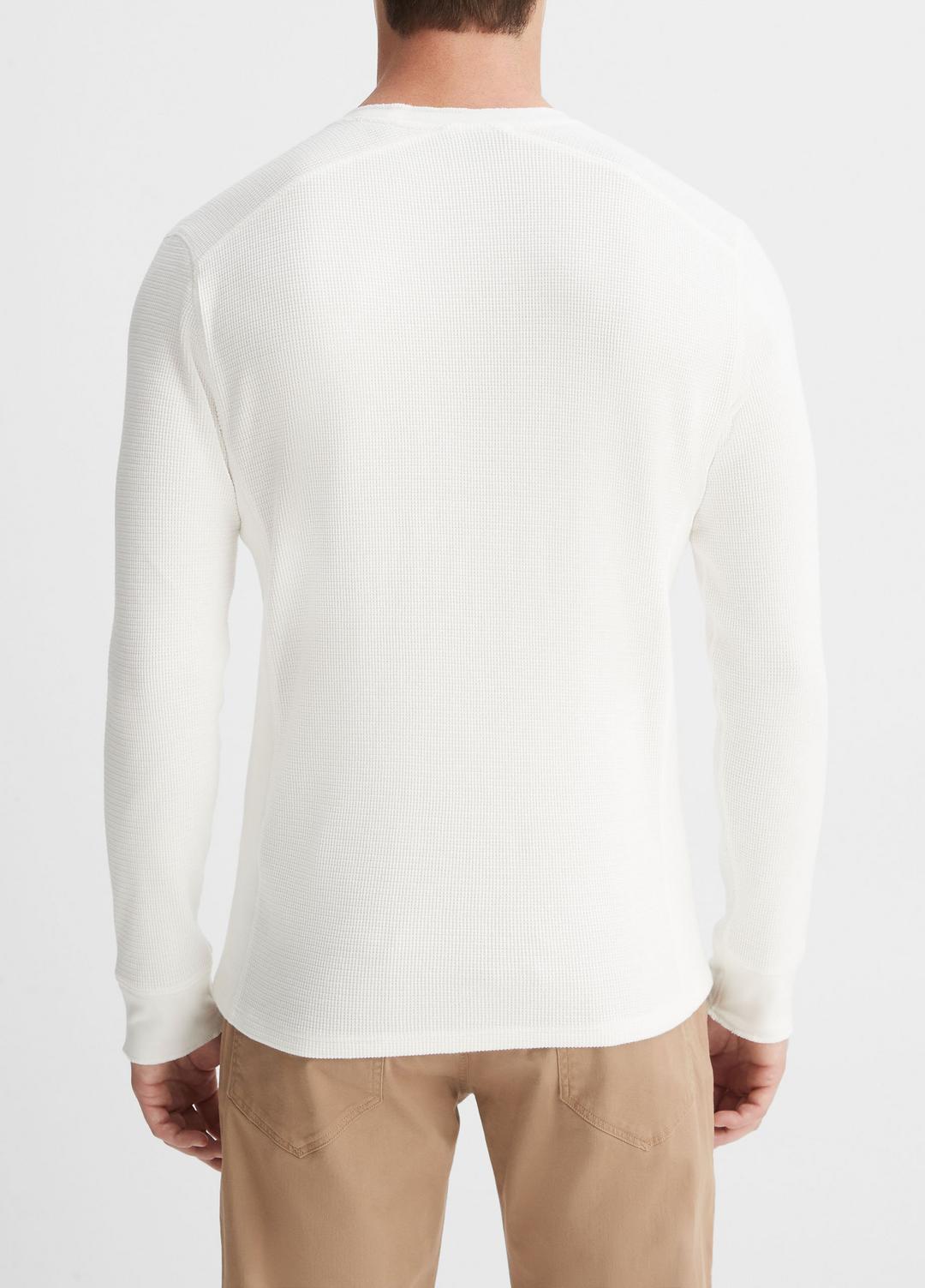 Pima Cotton-Blend Thermal Long-Sleeve Pullover in Long Sleeve | Vince for sale