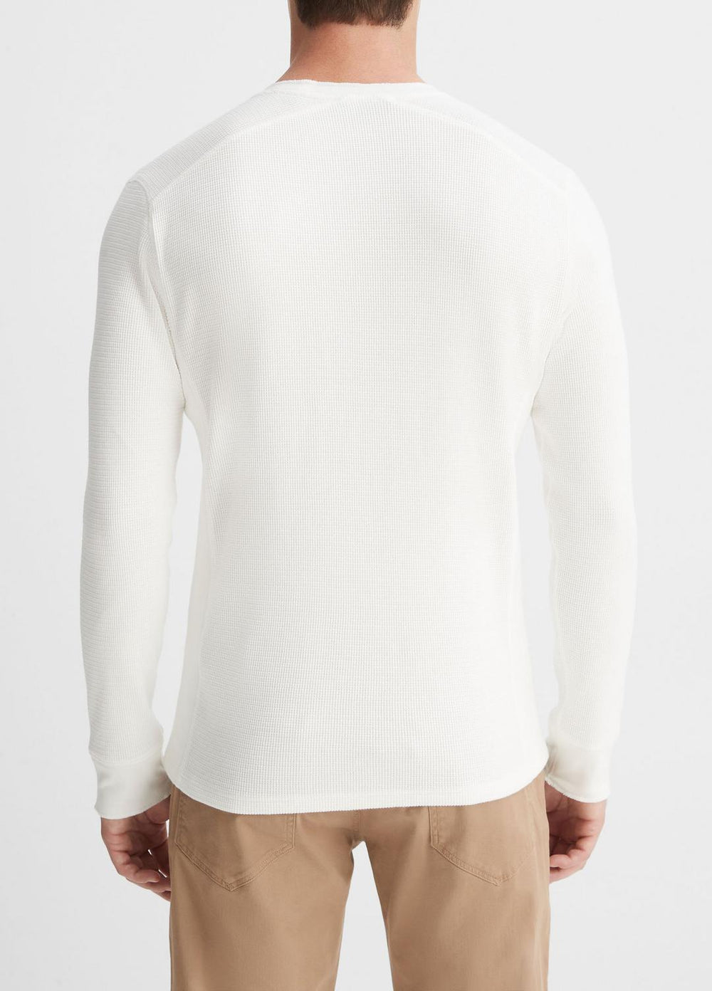 Pima Cotton-Blend Thermal Long-Sleeve Pullover in Long Sleeve | Vince for sale