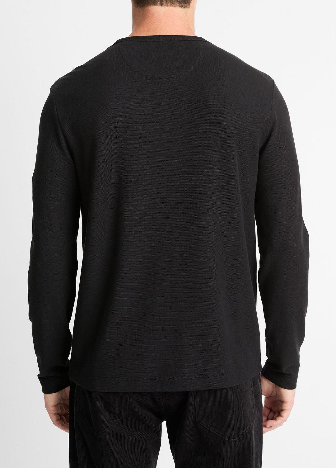 Pima Cotton Piqué Long-Sleeve T-Shirt in Long Sleeve | Vince on sale