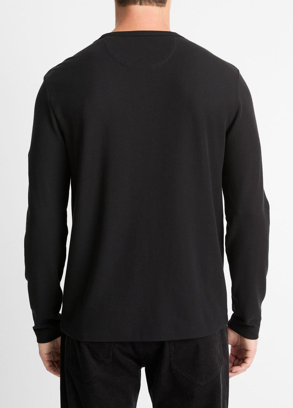 Pima Cotton Piqué Long-Sleeve T-Shirt in Long Sleeve | Vince on sale