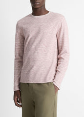 Space-Dye Cotton-Blend Long-Sleeve T-Shirt in Long Sleeve | Vince outlet